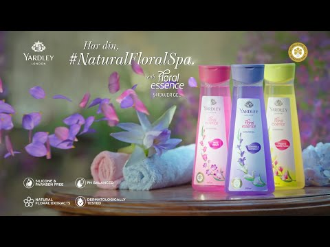 Yardley London Floral Essence Shower Gel - TVC Hindi #Naturalfloralspa