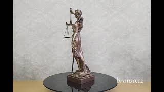Spravedlnost - bohyně Themis soška Veronese, dárek pro právníka, WU71832A4