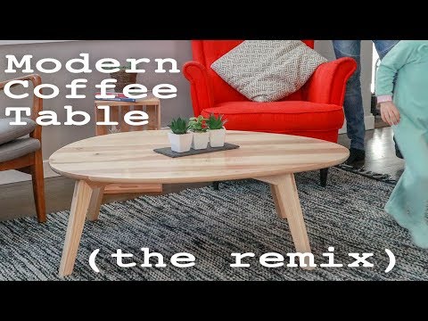 DIY Modern Coffee Table //REMIX Do it Yourself Coffee Table