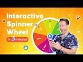 Make A Free Interactive Spinner Wheel Game In 3 Minutes No Coding