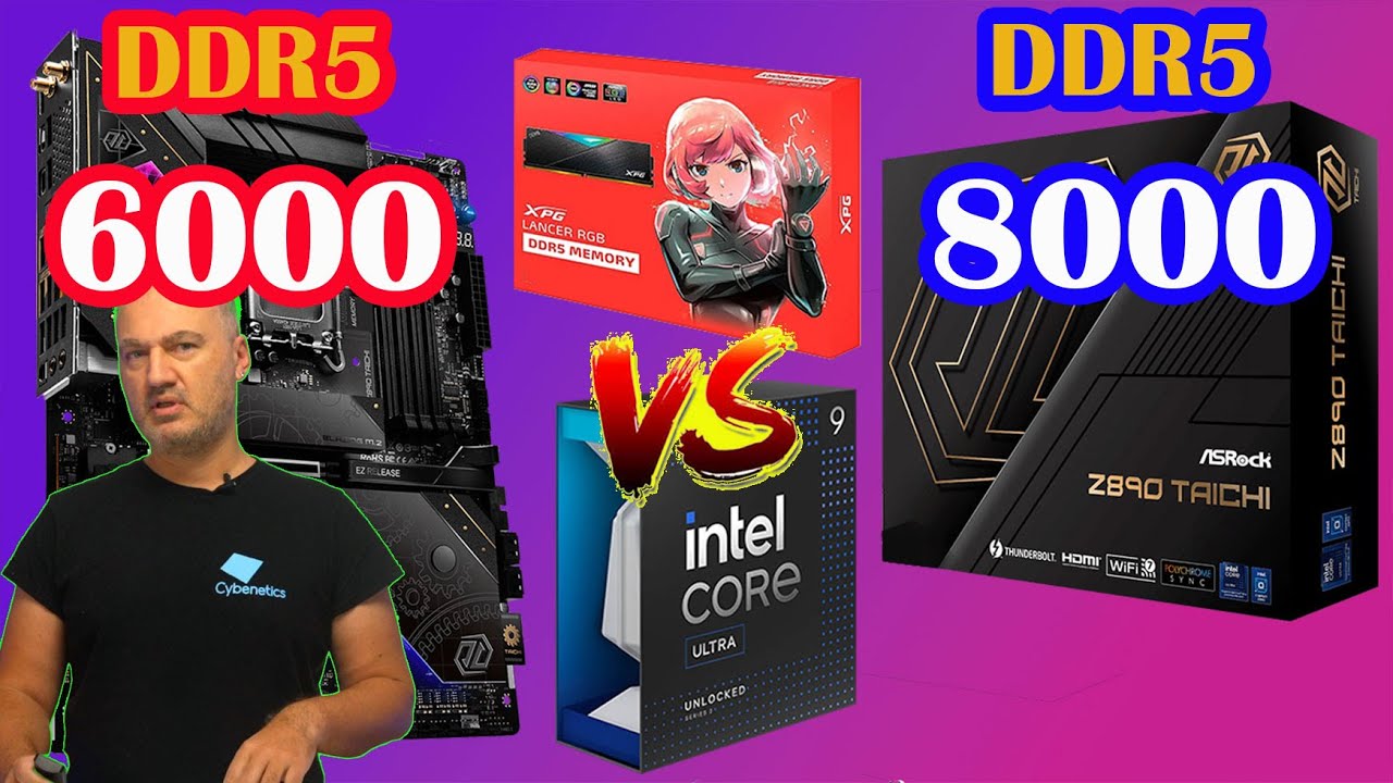 DDR5 RAM Showdown 6000 vs 8000 MHz! Intel 285K & ASRock Taichi Z890