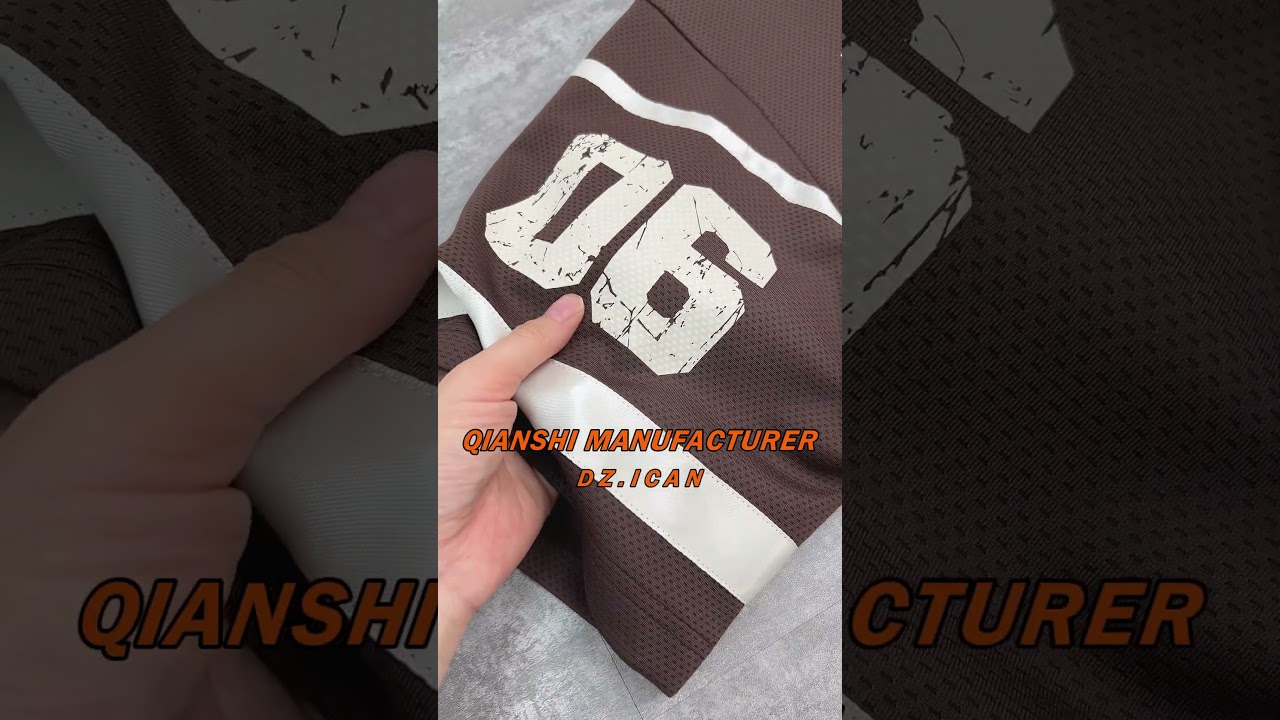 200gsm Mesh: Brown & Ivory Two-Tone Streetwear Jersey 🔥⚽ #mesh  #streetwear  #jersey   #madeinchina