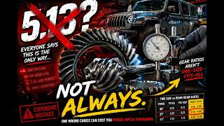 Jeep Wrangler Re-gear, STOP blindly choosing 5.13's! Gear Ratios Matter!