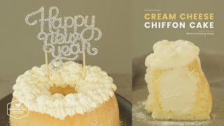 크림치즈( ்▿்) 쉬폰케이크 만들기 : Cream cheese Chiffon cake Recipe : クリームチーズシフォンケーキ | Cooking tree