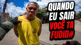 He decided to THREATEN the POLICE OFFICER during the STOPPING - Police Officers Being Challenged