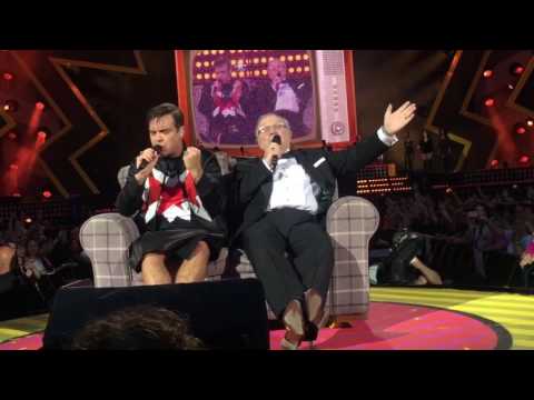 Sweet Caroline-Robbie Williams with Pete Williams (his Dad) Ricoh Arena, Coventry