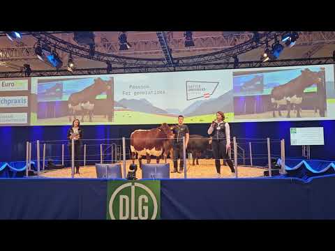 EUROTIER Präsentation Grauvieh und Pinzgauer mit Anna Koiner und Stefanie Zottl