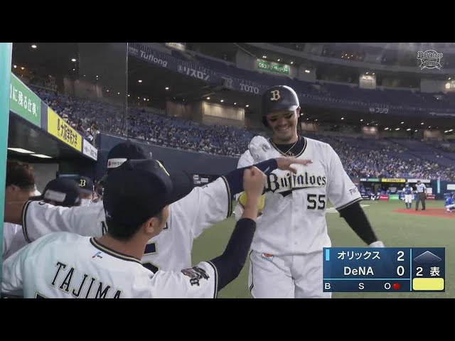 【2回表】バファローズ・T-岡田 センターオーバーの先制HR!! 2021/8/8 B-DB(エキシビションマッチ)
