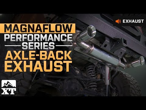 Jeep Wrangler Magnaflow Performance Series Axle-Back (2007-2017 JK) Exhaust Sound Clip & Install