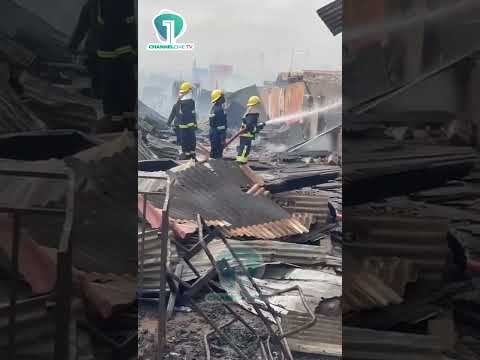 Massive Fire Hits Madina Redco — Several Structures Destroyed, No Casualties Reported