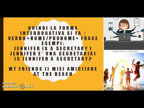 verbo to be seconda parte