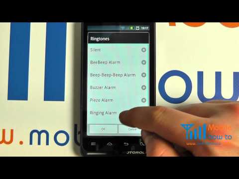 How To Set An Alarm - Motorola MOTOLUXE