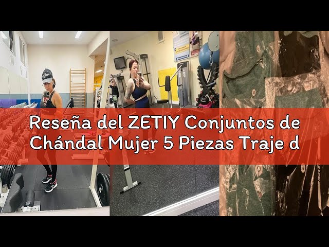 Vídeo relacionado con ZETIY Conjuntos de Chándal Mujer 5 Piezas Traje de Yoga Completo Conjuntos Deportivos para Fitness Running Jogging, Ejercicio en el Gimnasio