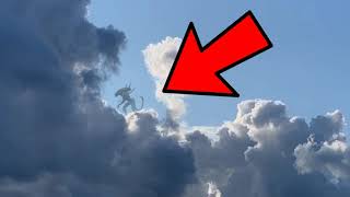 Unknown Creature walking on cloud, Never seen Scary Creature like this in my life