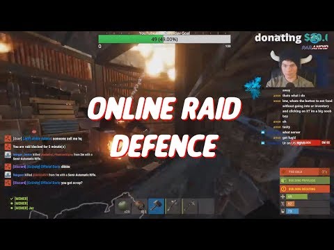 RUST | DEFENDING AGAINST RAIDERS | Clan Gameplay