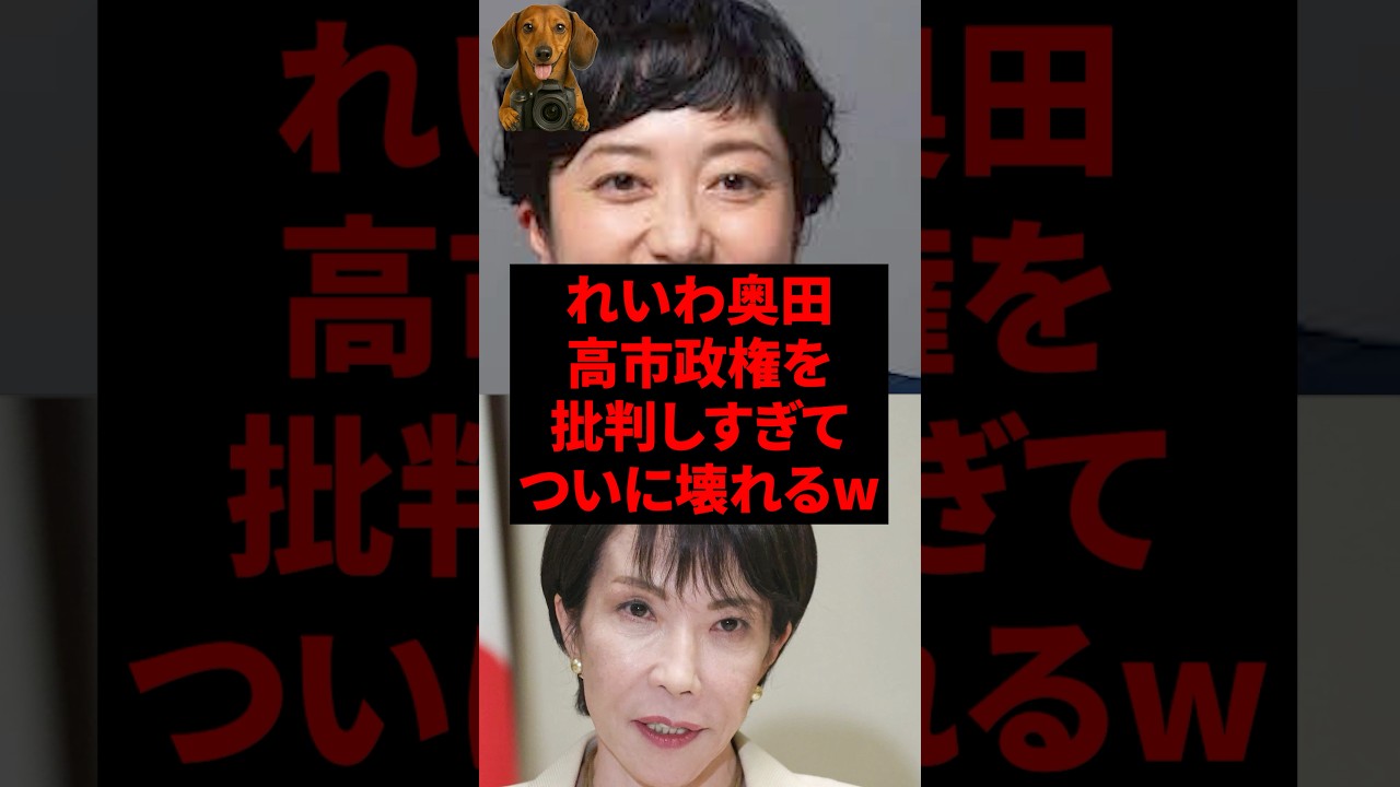れいわ奥田、高市政権を批判しすぎてついに壊れるw