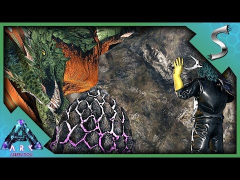 STEALING OUR FIRST ROCK DRAKE EGG WITH A MEGALOSAURUS! - Ultimate Ark [E69 - Aberration]