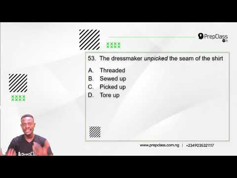 Q51 to Q55 JAMB ENGLISH 2014 PAST QUESTIONS SOLVED