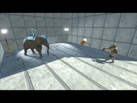 ELLIE inside building vs ALL UNITS - Animal Revolt Battle Simulator ARBS