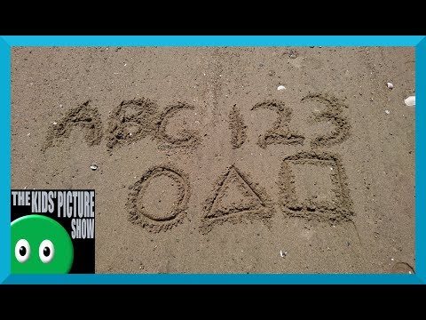 Sand Collection - Learn the ABC's, Counting & Shapes - The Kids' Picture Show (Learning Video)