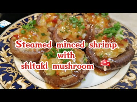 Steamed minced Shrimp with  Mushroom  @jooleesvlog#food #chinesestyle #easyrecipe