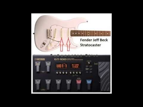 BOSS GT-100, BOSS GT-001 - - POP, ROK, FOLK BOJE (PATCHES) // Fender Stratocaster //