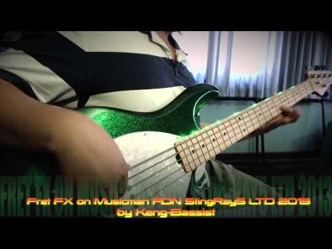 Fret FX on Musicman PDN StingRay5 LTD 2013 by Keng-Bassist