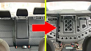 How to Remove the Bench and Rear Seat Back | Audi A6 C5 Sedan