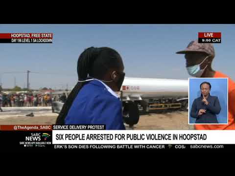 Hoopstad Protest | Fuel tanker set alight by angry residents demanding better services