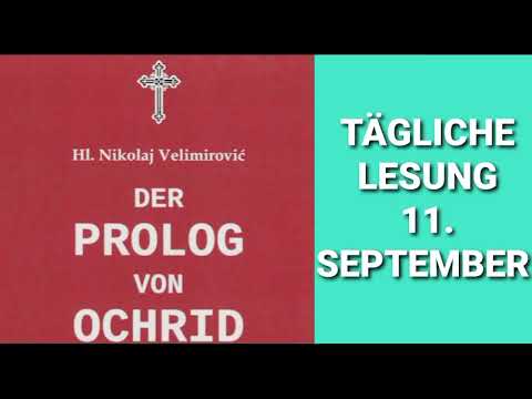 Der Prolog von Ohrid vom 11. (24.) September