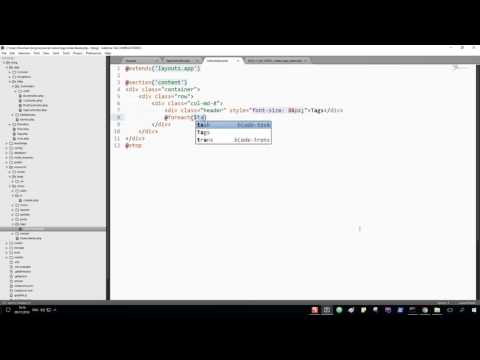 How To Build A Blog With Laravel 5.3 - Part 8 Working On Tags