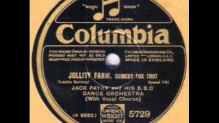 JACK PAYNE & HIS BBC DANCE ORCHESTRA - Jollity Farm 78 rpm disc