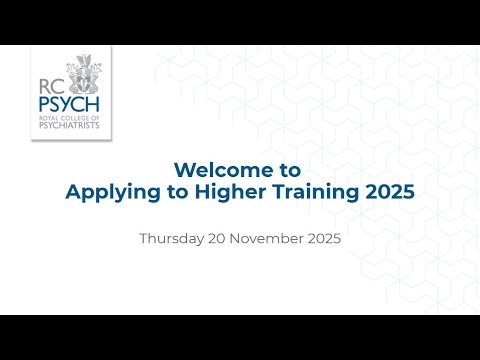Applying to Higher Training Webinar 2025