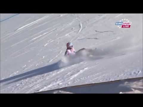 Bode Miller Crash at WC Super-G in Vail/Beaver Creek 2015