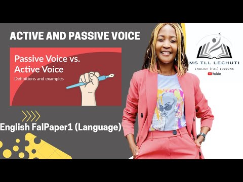 Changing sentences from Active to Passive Voice. English (FAL).