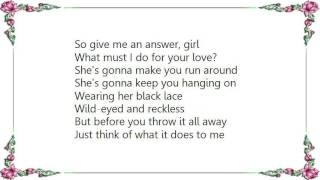 Icehouse - Mysterious Thing Lyrics