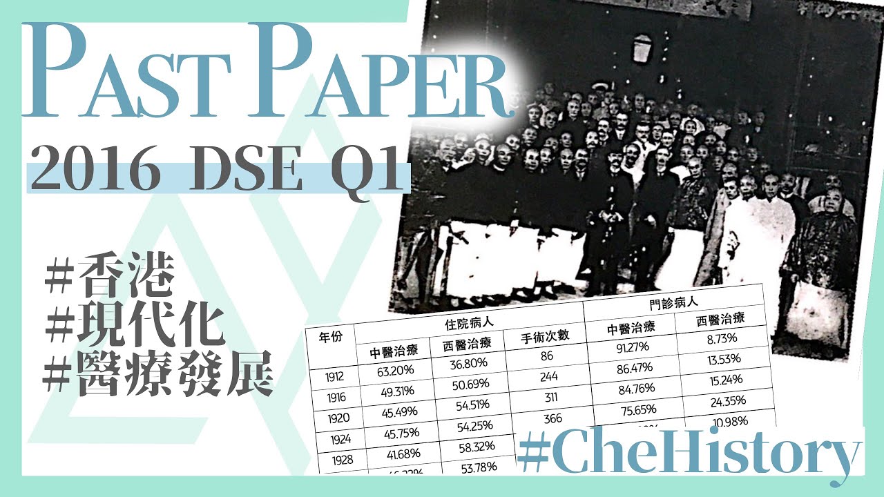 DSE 歷史︱歷屆試題丨2016年歷屆試題 (Past Paper)