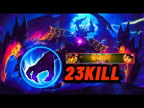 CRAZY THAMUZ JUNGLE 23KILLS MANIAC GAMEPLAY! 🔥 BUILD TOP 1 GLOBAL THAMUZ | MLBB