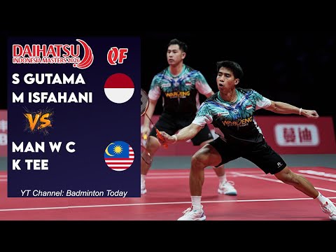 Gutama/Isfahani (INA) vs Man/Tee (MAS) QF MD DAIHATSU Indonesia Masters 2026