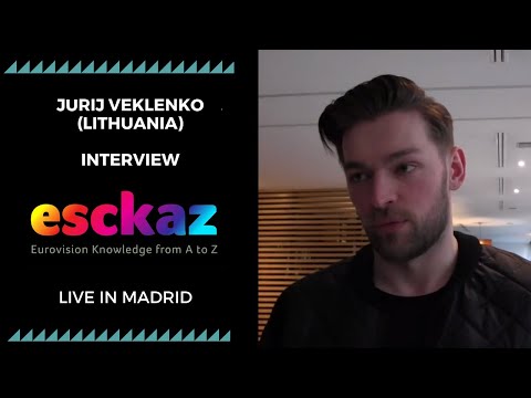ESCKAZ in Madrid: Interview with Jurij Veklenko (Lithuania) (at PrePartyES 2019)