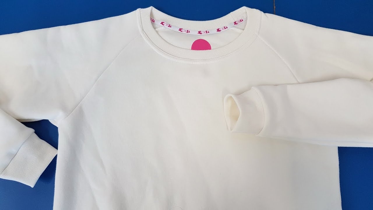 Overlock How to Sew a Raglan Sleeve 💎 Jak uszyć bluzę z długim rękawem raglan