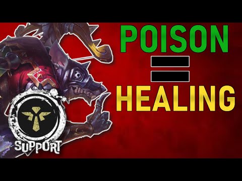 Why Twitch support heals his allies by damaging the enemy