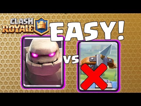 How Golem beats XBow so easily if played right in Clash Royale