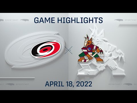 NHL Highlights | Hurricanes vs. Coyotes - Apr 18, 2022
