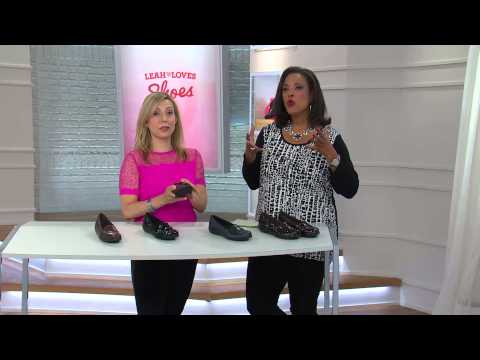 Clarks Bendables Bayou Leather Croco Embossed Slip-on Loafers with Leah Williams