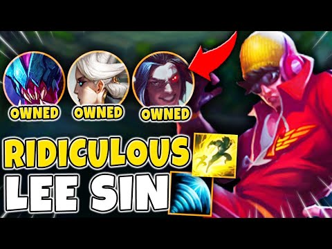 *RIDICULOUS LEE SIN SKILL* DESTROYING ONE TRICKS IN DIAMOND - League of Legends