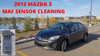 2013 Mazda 3 Mass Air Flow MAF Sensor Cleaning