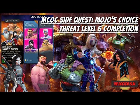 MCOC Side Quest Threat Level 5 Mojo's Choice Completion Chapter 1