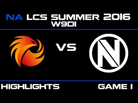 P1 vs NV Game 1 highlights W9D1 NA LCS 2016  Phoenix1 vs Team Envy  - NV vs P1 - LCS LOL