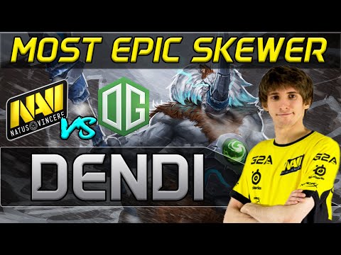 Dota 2 | Na`Vi Dendi - Magnus EPIC SKEWER to Cliff @Starladder Tournament Gameplay